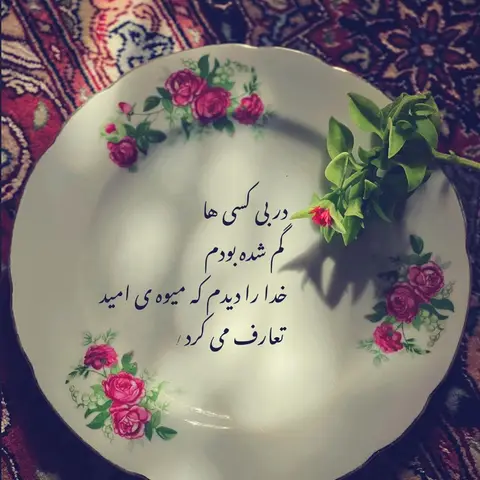🍃🤍🌺
.
در بی کسی ها گم شده،
.
خدا را دیدم 
که میوه ی امید تعارف میکرد،،،
.
@di