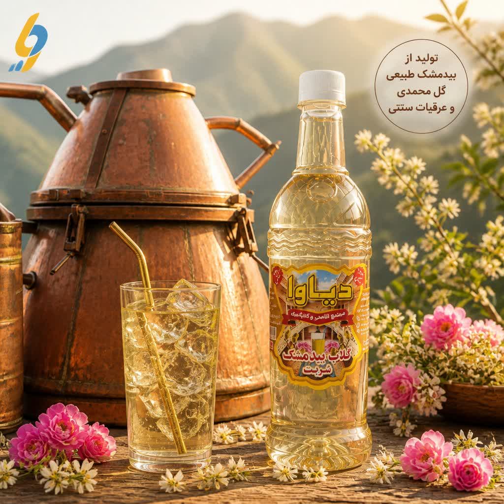 شربت گلاب بیدمشک